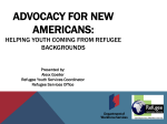 Advocacy for new americans: Helping youth coming from