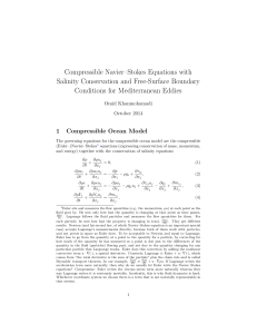 Compressible Navier–Stokes Equations with Salinity