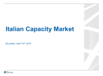 Italian Capacity Market