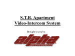 STR Apartment Video-Intercom System