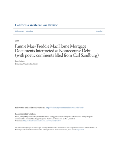 Fannie Mae/Freddie Mac Home Mortgage Documents Interpreted as