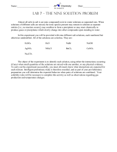 Lab 7 - The Nine Solution Problem