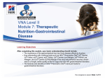 VNA Level II Module 7: Therapeutic Nutrition