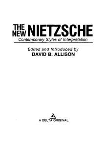 new Nietzsche