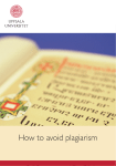 How to avoid plagiarism