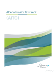 AITC Program Guidelines - Alberta Economic Development and Trade