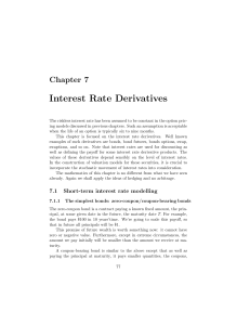 Interest Rate Derivatives