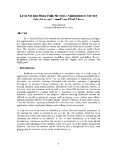 Level Set and Phase Field Methods: Application to