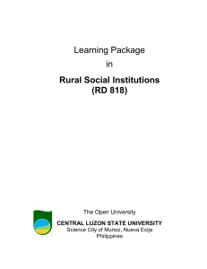 rd 818 rural social institutions