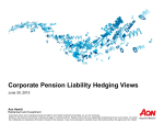 U.S. Corporate Pension Liability Hedging Views at 6/30/2015.