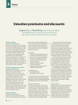 Valuation premiums and discounts - Hong Kong Institute of Certified