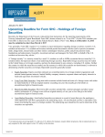 Upcoming Deadline for Form SHC - Holdings of Foreign Securities