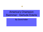 America`s Champion Swimmer: Gertude Ederle