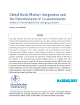 Stock Market Integration and the Determinants of Co