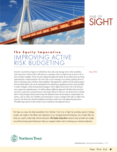 The Equity Imperative - Improving Active Risk