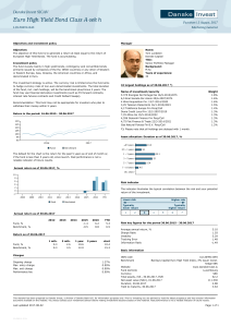 Euro High Yield Bond Class A-sek h