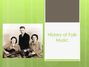 History of Folk Music