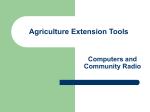Agriculture Extension Tools