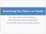 Maximizing Your Return on People