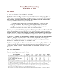 Weekly Commentary 09-21-15 PAA