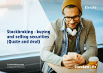 buying and selling securities (Quote and deal)