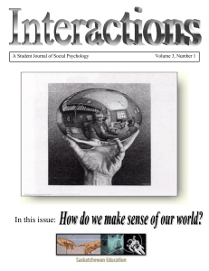 In this issue: How do we make sense of our world?