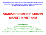 STATUS OF DOMESTIC CARBON MARKET IN VIET NAM
