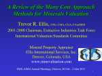 Cost Approach Methods for Mineral Property Valuation