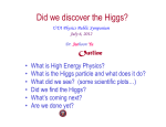 Did we discover the Higgs?