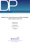 Banking Crises, Deposit Insurance, and Market Discipline: Lessons