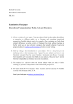 Examination: Final paper Intercultural Communication: Media, Arts