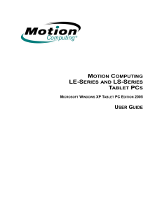motion computing le-series and ls