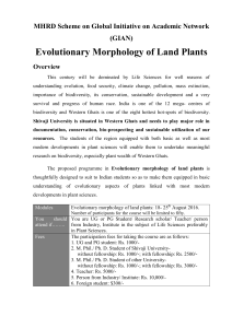 Evolutionary Morphology of Land Plants