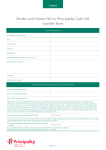 Stocks and Shares ISA to Principality Cash ISA transfer form