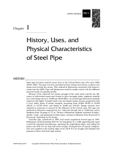 History, Uses, and Physical Characteristics of Steel Pipe