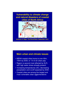 Vulnerability to climate change and natural disasters of coastal cities