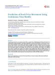 Prediction of Stock Price Movement Using Continuous Time Models