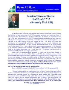 Pension Discount Rates: FASB ASC 715