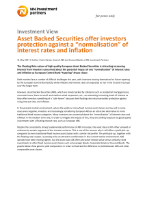 Asset Backed Securities offer investors protection against a