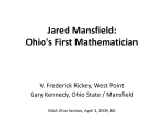 Jared Mansfield: Ohio`s First Mathematician