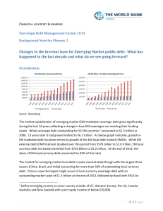 Changes in the investor base for Emerging Market public debt: What