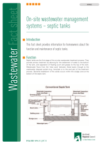 WW02 On-site wastewater management systems, septic tanks