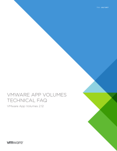 VMware App Volumes Technical FAQ