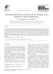 Ammonia removal from wastewater by ion exchange in