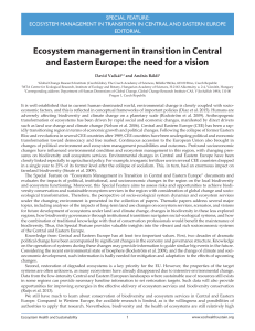 Ecosystem management in transition in Central and Eastern Europe