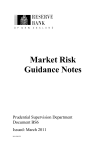 Market Risk Guidance Notes - Reserve Bank of New Zealand