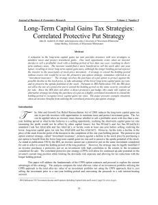 Long Term Capital Gains Tax Strategies