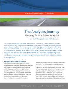 INSYS White Paper-The Analytics Journey (1.0)