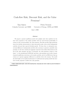 Cash-flow Risk, Discount Risk, and the Value Premium