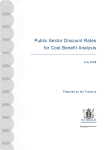 Public Sector Discount Rates for Cost Benefit Analysis
